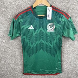 Adidas Mexico Jersey Mens Small‎ 2022 FIFA World Cup Home Kit Slim Fit Soccer